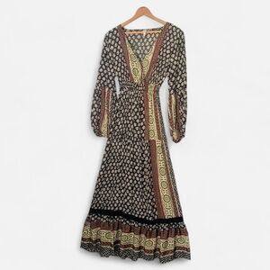 Anthropology Raga Gwyneth Maxi Dress Large Boho